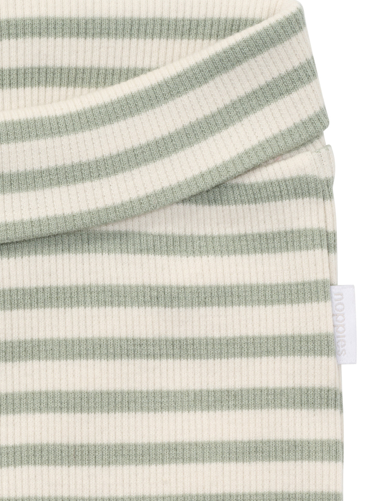 Noppies gestreepte broek baby Iceberg Green (licht mintgroen)