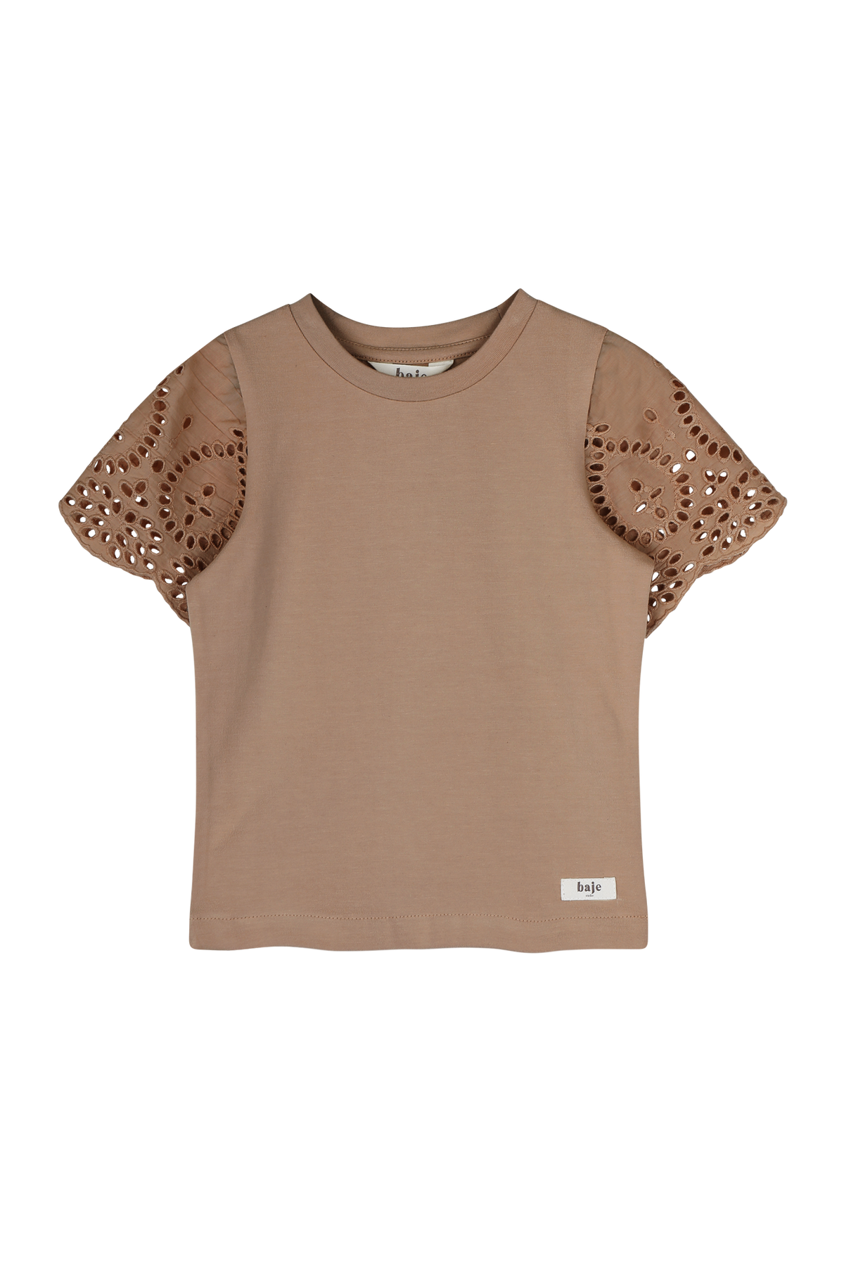 BAJE T-shirt jongen Bless Brown Coconut bruin (valt groot)