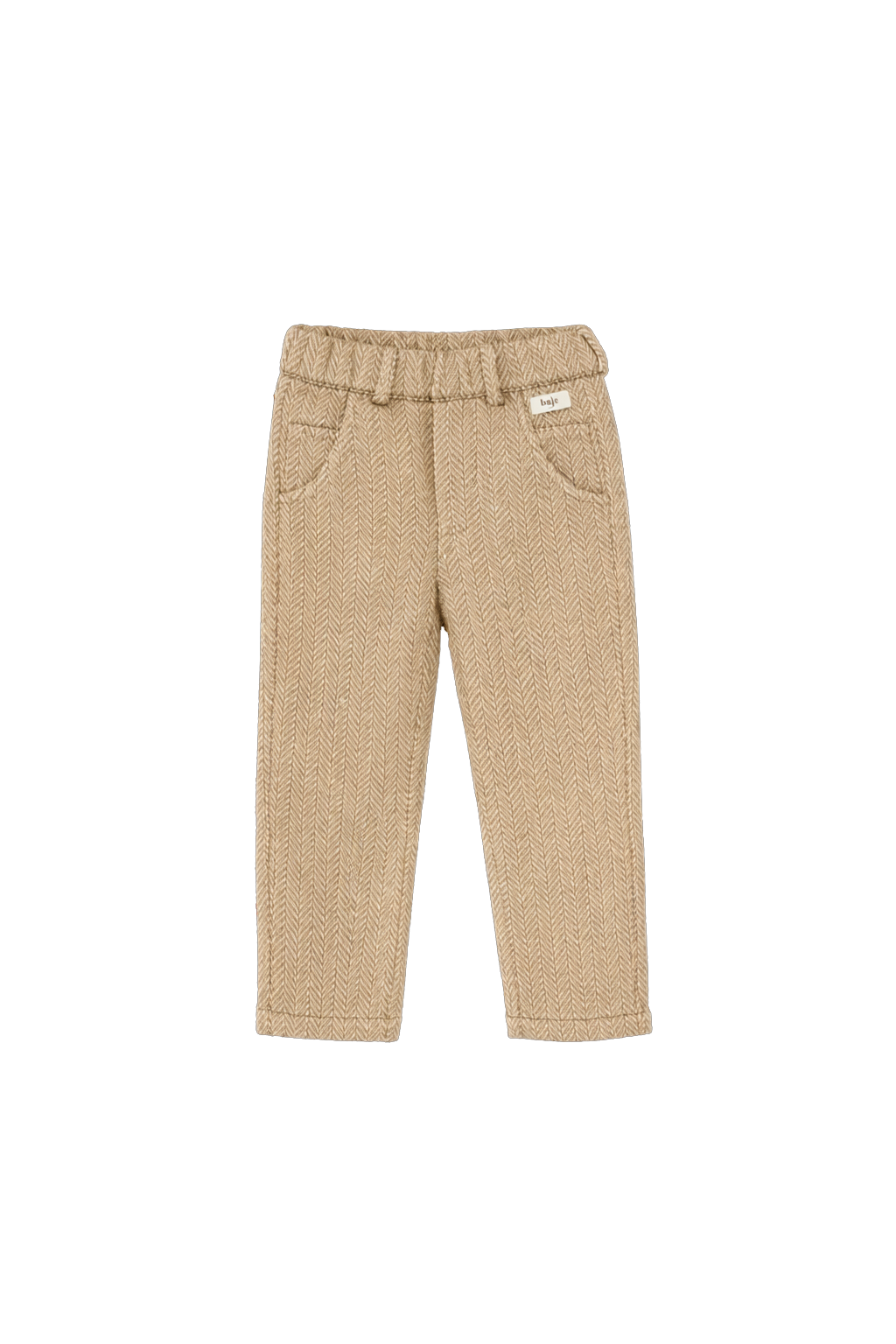BAJE visgraat broek jongen Carth Taupe