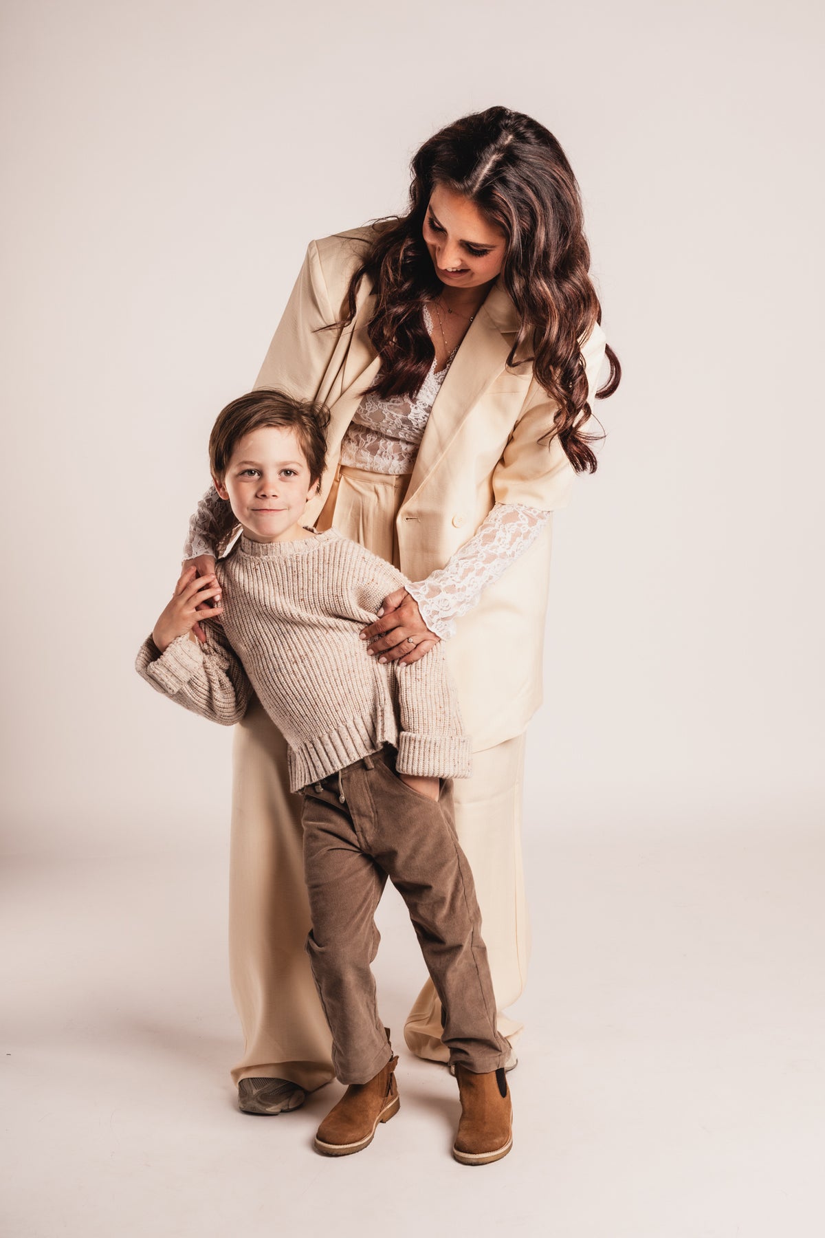 BAJE corduroy broek jongen Fos Taupe