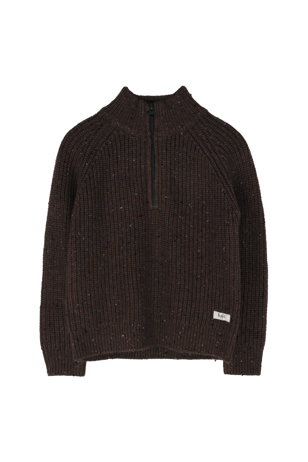 BAJE gebreide sweater trui jongen Fox Brown Choco (chocoladebruin)
