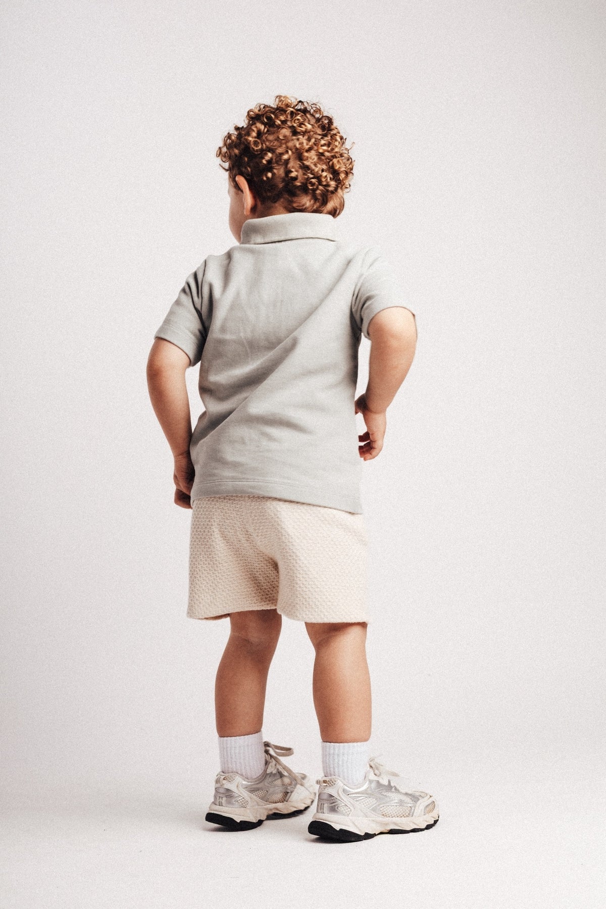 BAJE polo jongen Hervas Green Greyish groen (valt groot)