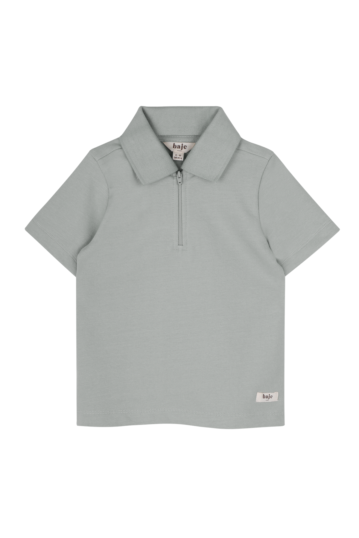 BAJE polo jongen Hervas Green Greyish groen (valt groot)