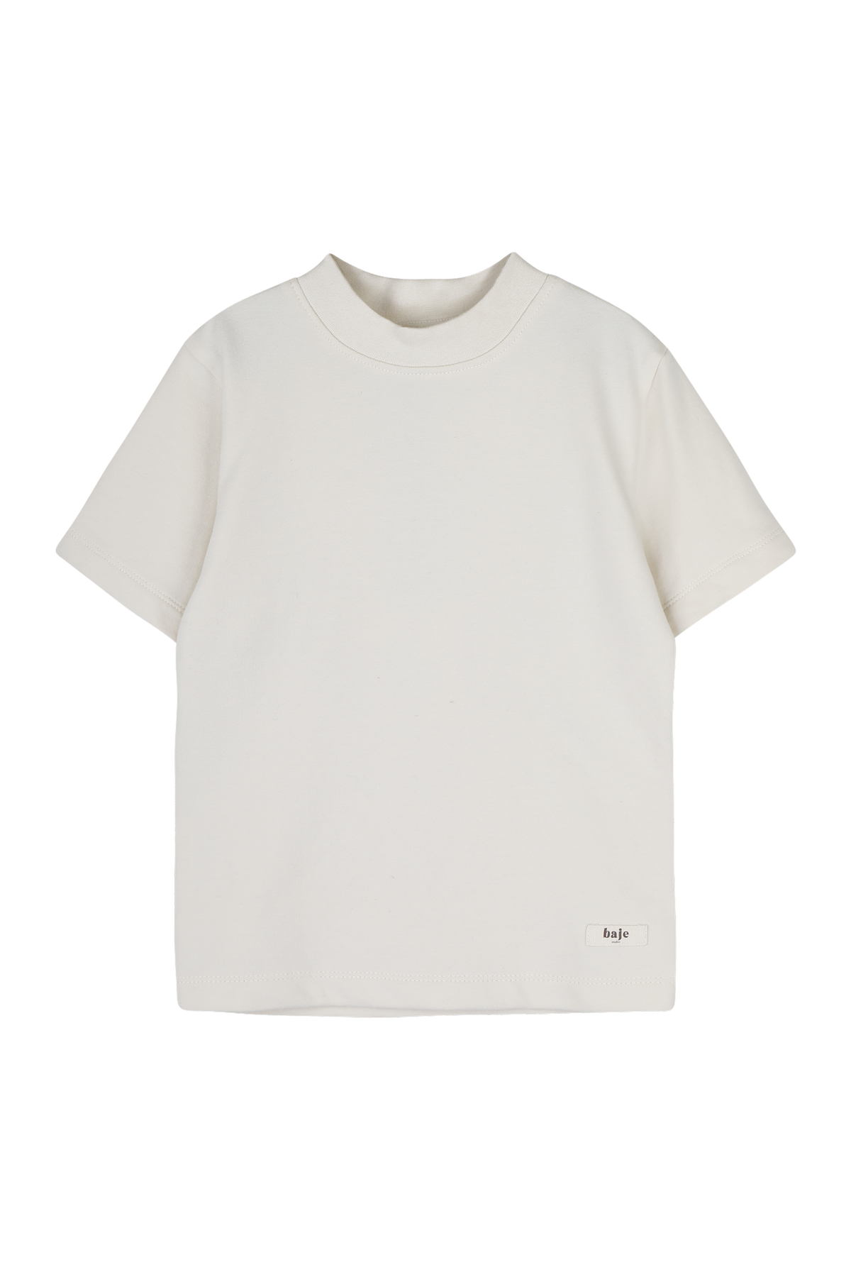 BAJE T-shirt jongen Leon White Coconut wit (valt groot)