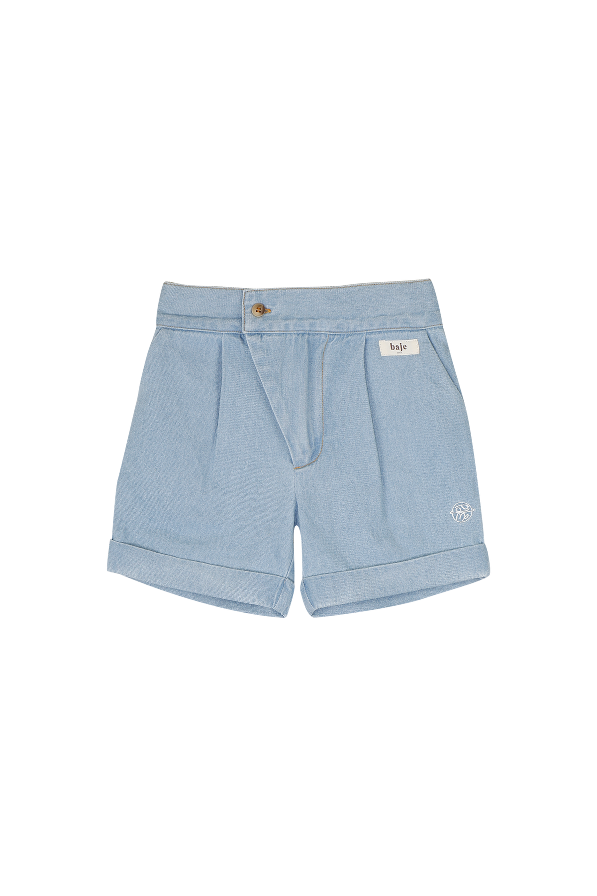 BAJE korte broek jongen Maan Blue Denim blauw (valt groot)