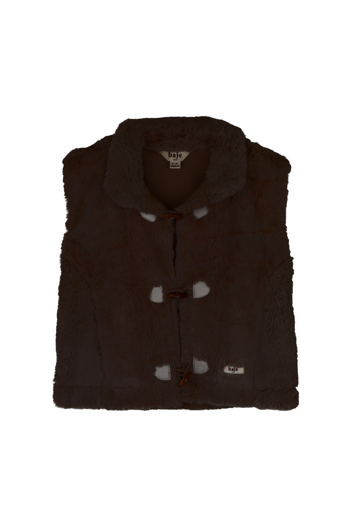 BAJE teddy gilet meisje Meddox Brown Choco (chocoladebruin)