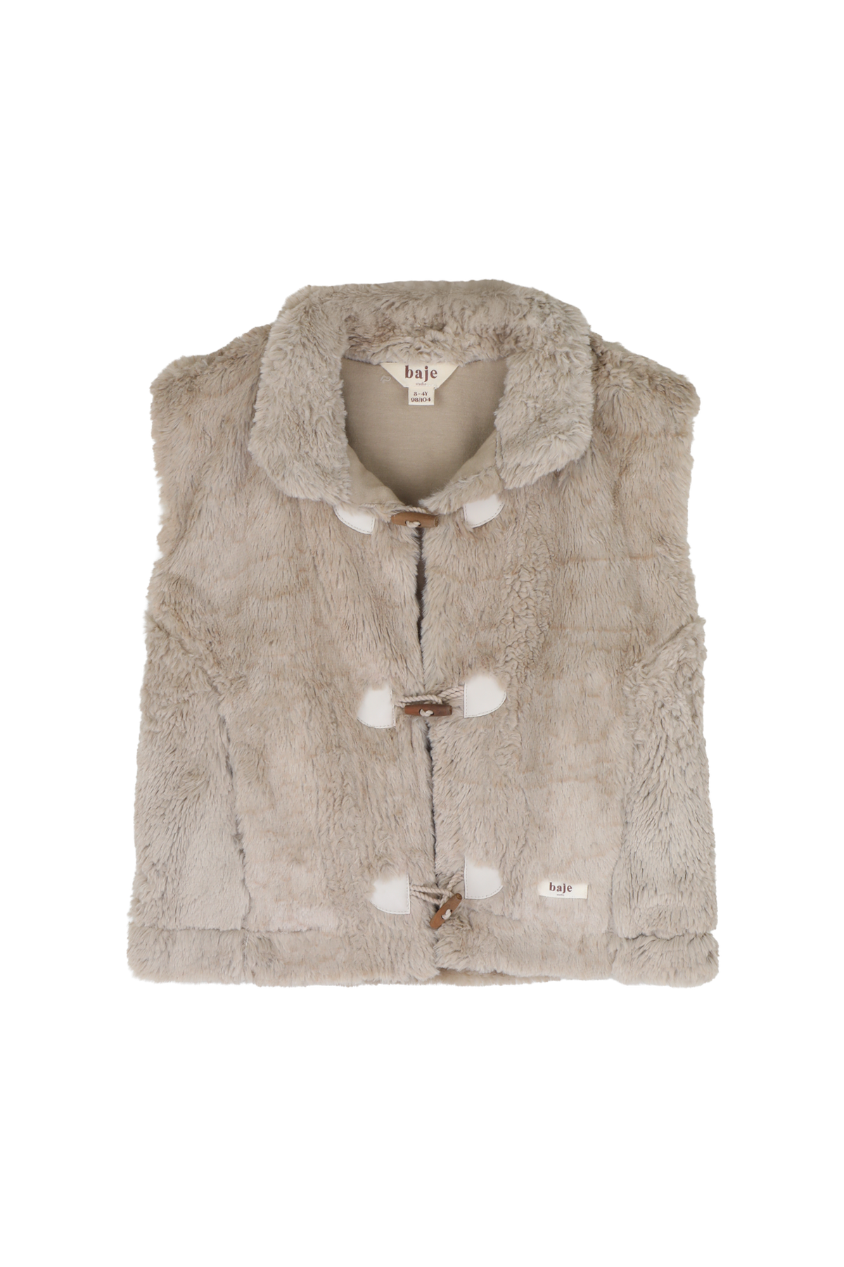 BAJE teddy gilet meisje Meddox Taupe Light (lichttaupe)