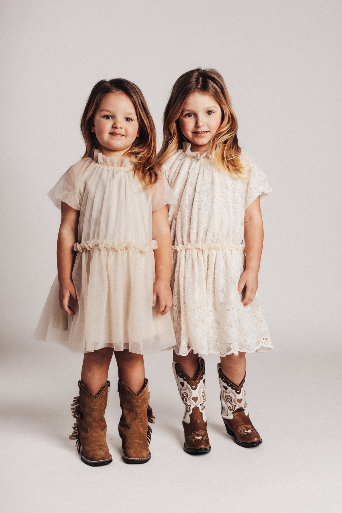 BAJE jurk meisje Melle Beige (valt groot)