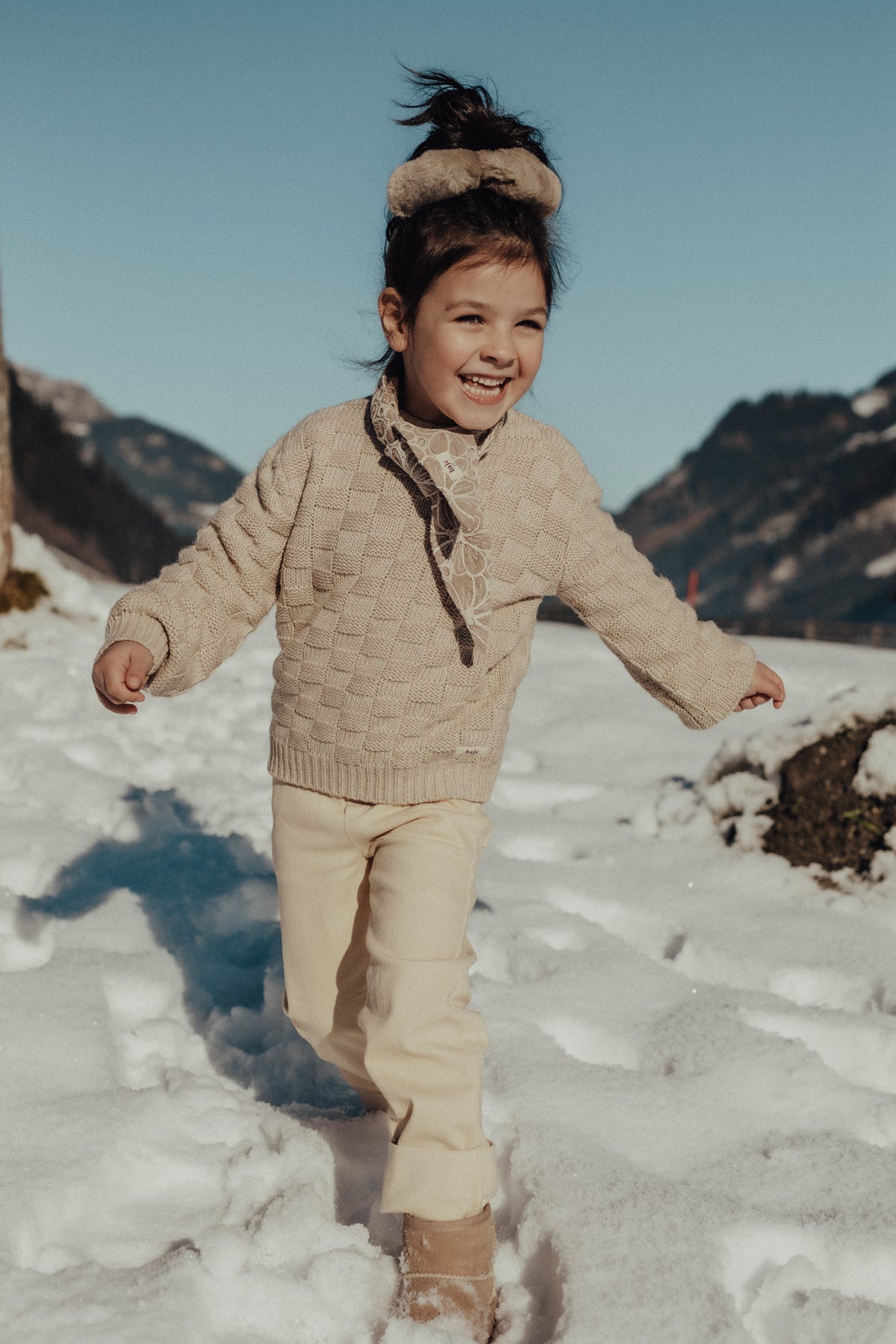 BAJE sweater meisje Veza Beige