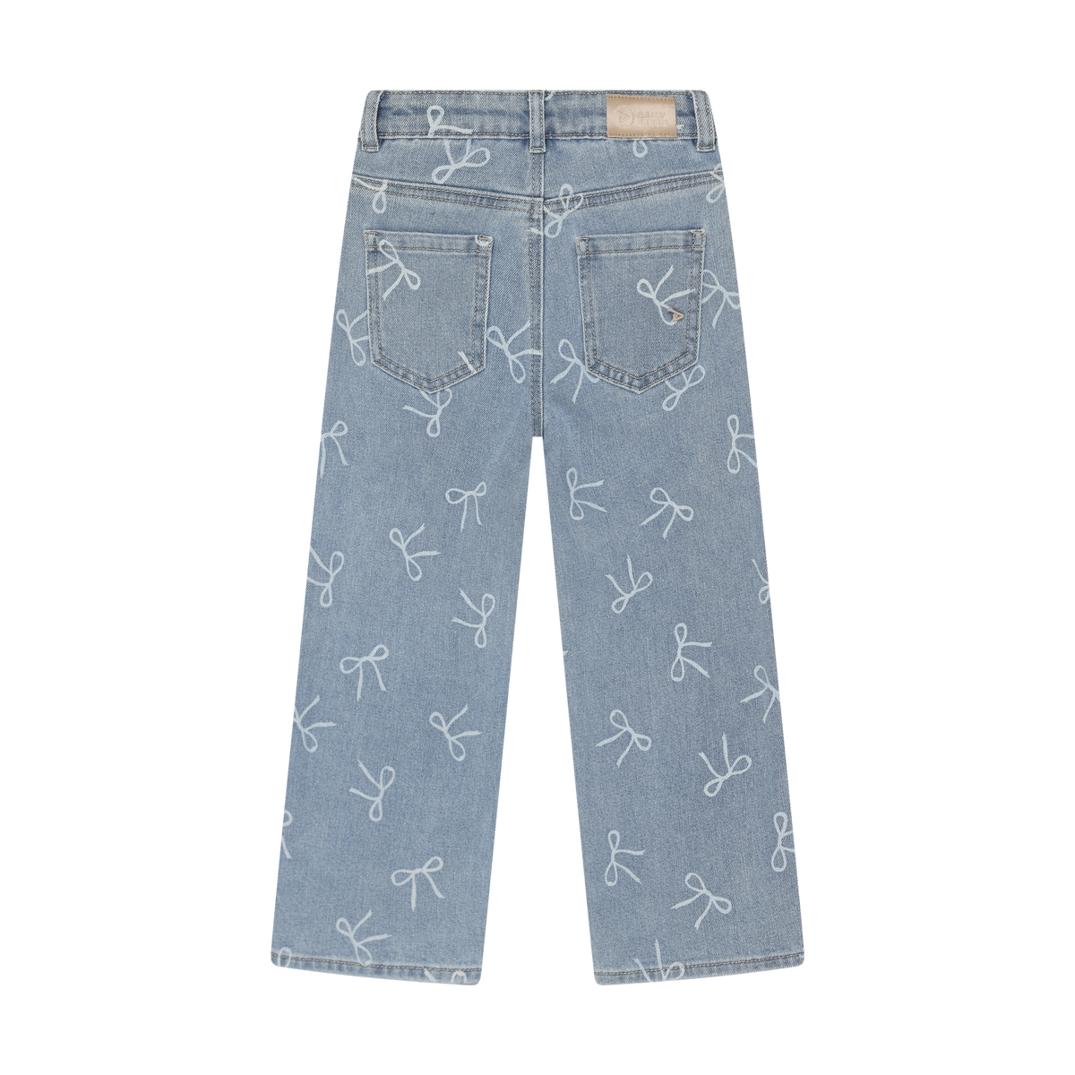 Daily7 jeans spijkerbroek meisje Denim Wide Fit Bow (wijde pasvorm)