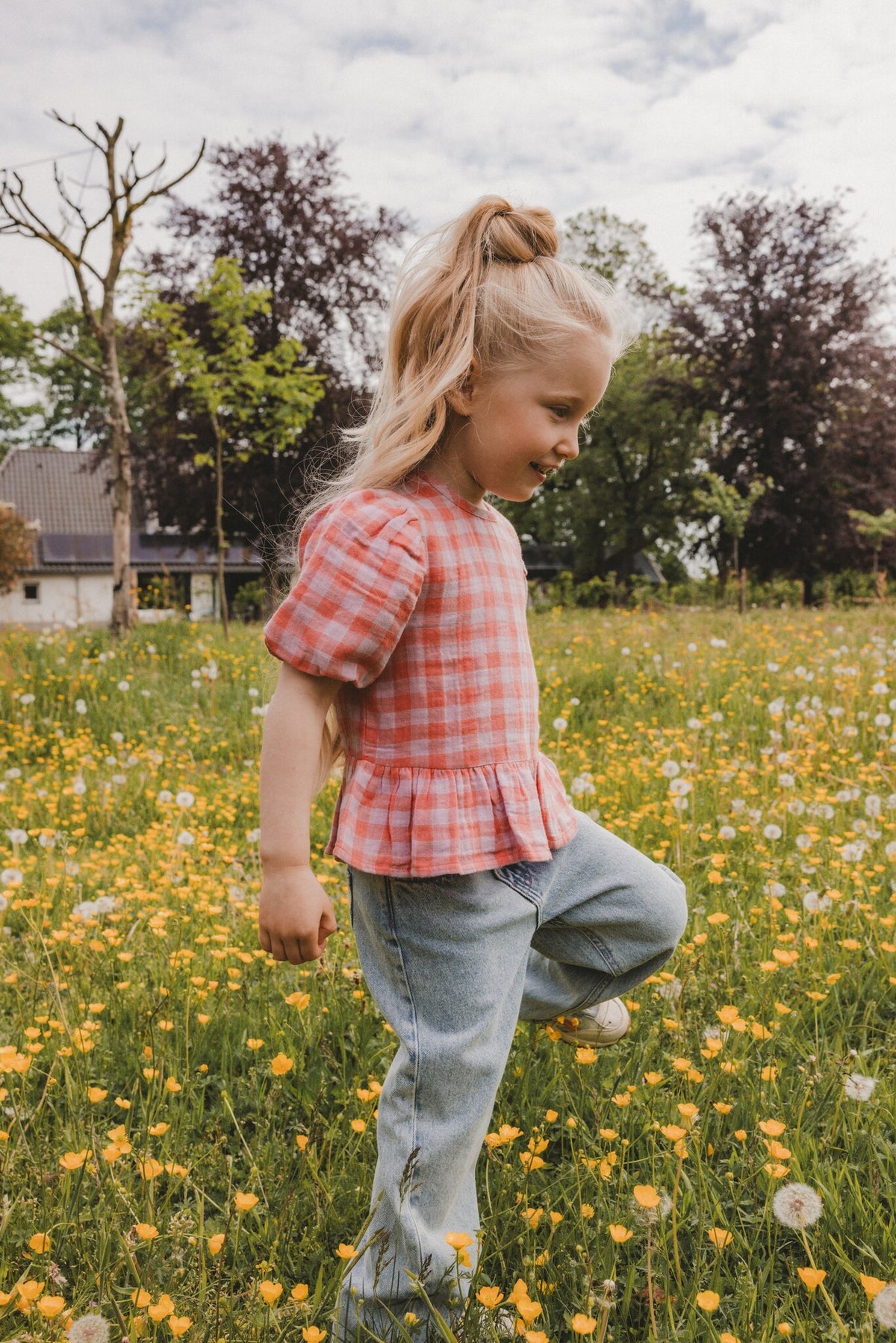 Daily7 jeans spijkerbroek kind Wide Fit Light Blue Denim (lichtblauw denim)