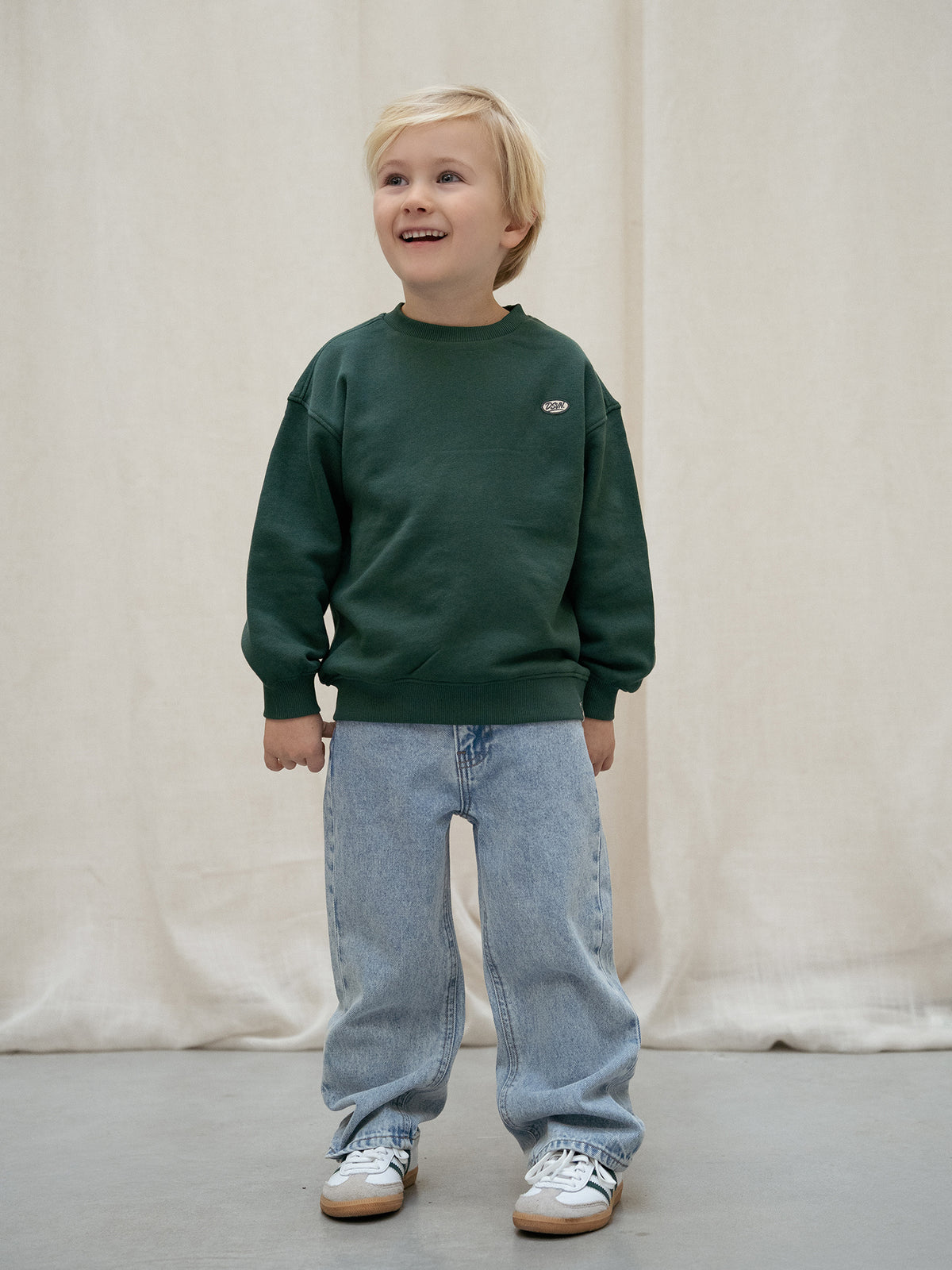 Daily7 jeans spijkerbroek kind Wide Fit Light Blue Denim (lichtblauw denim)