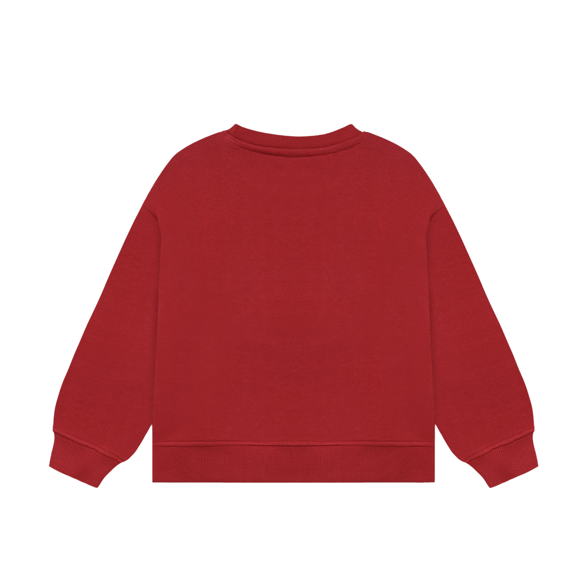 Daily7 oversized sweater jongen Oversized Sweater Artwork Rythmic Red (rood)