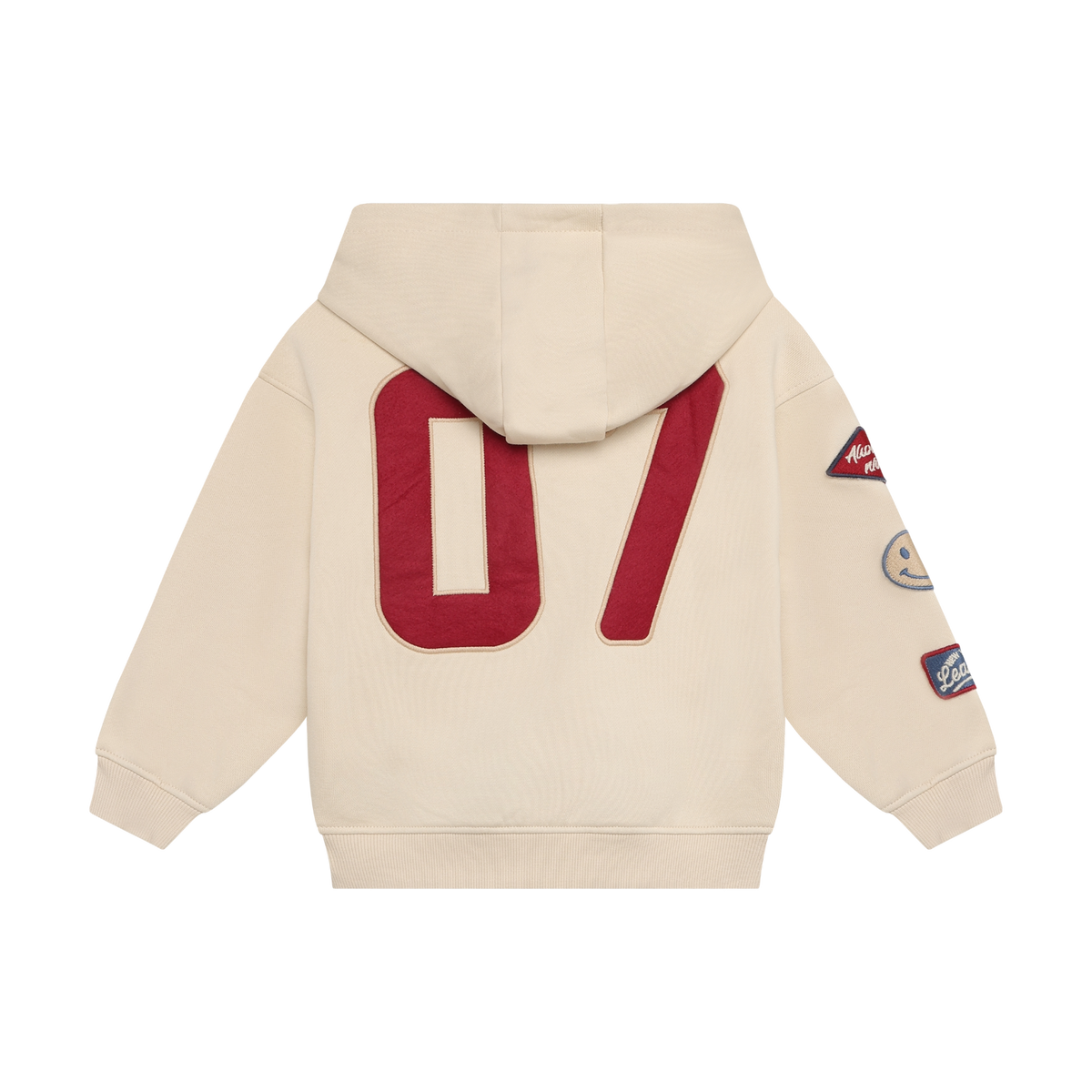 Daily7 oversized hoodie jongen Oversized Hoodie Badges Sandshells (zand)