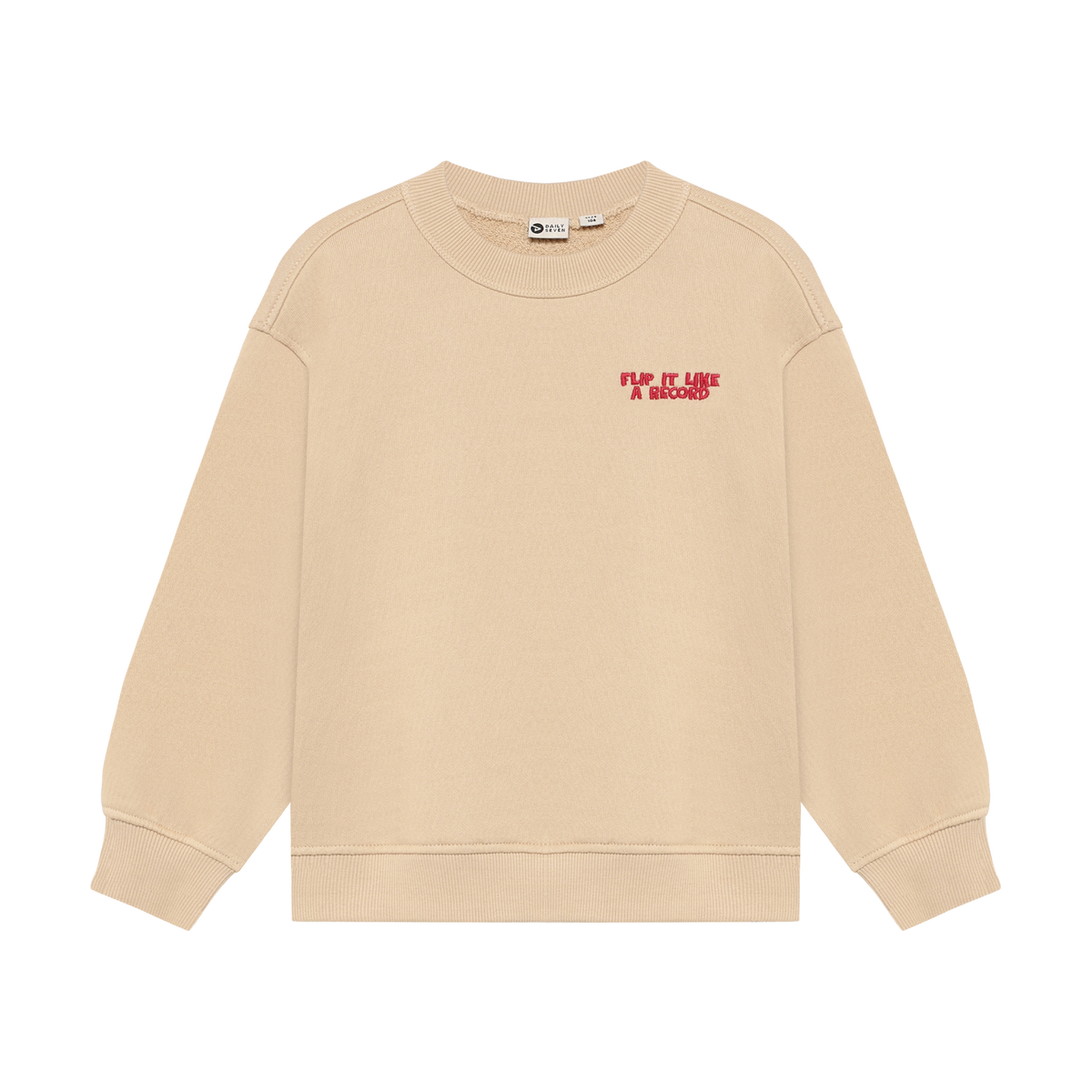 Daily7 oversized sweater jongen Oversized Sweater Backprint Ginger Root (gemberbruin)