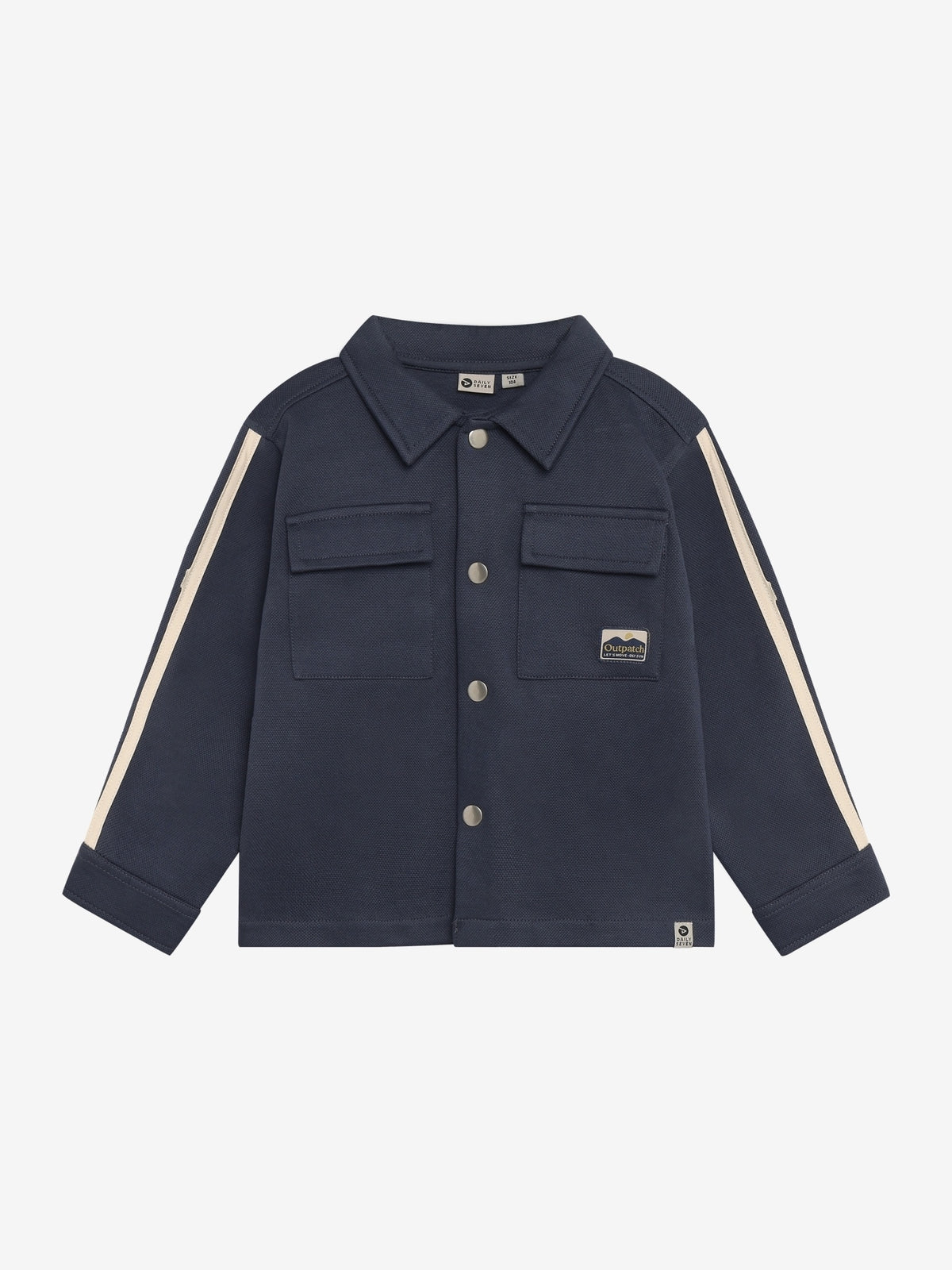 Daily7 overshirt jongen Shirt Jacket Backprint Odyssey Gray (grijs)