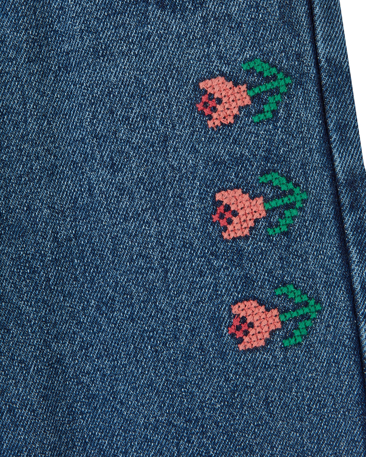 EMILE ET IDA broek meisje Denim Brodé Denim