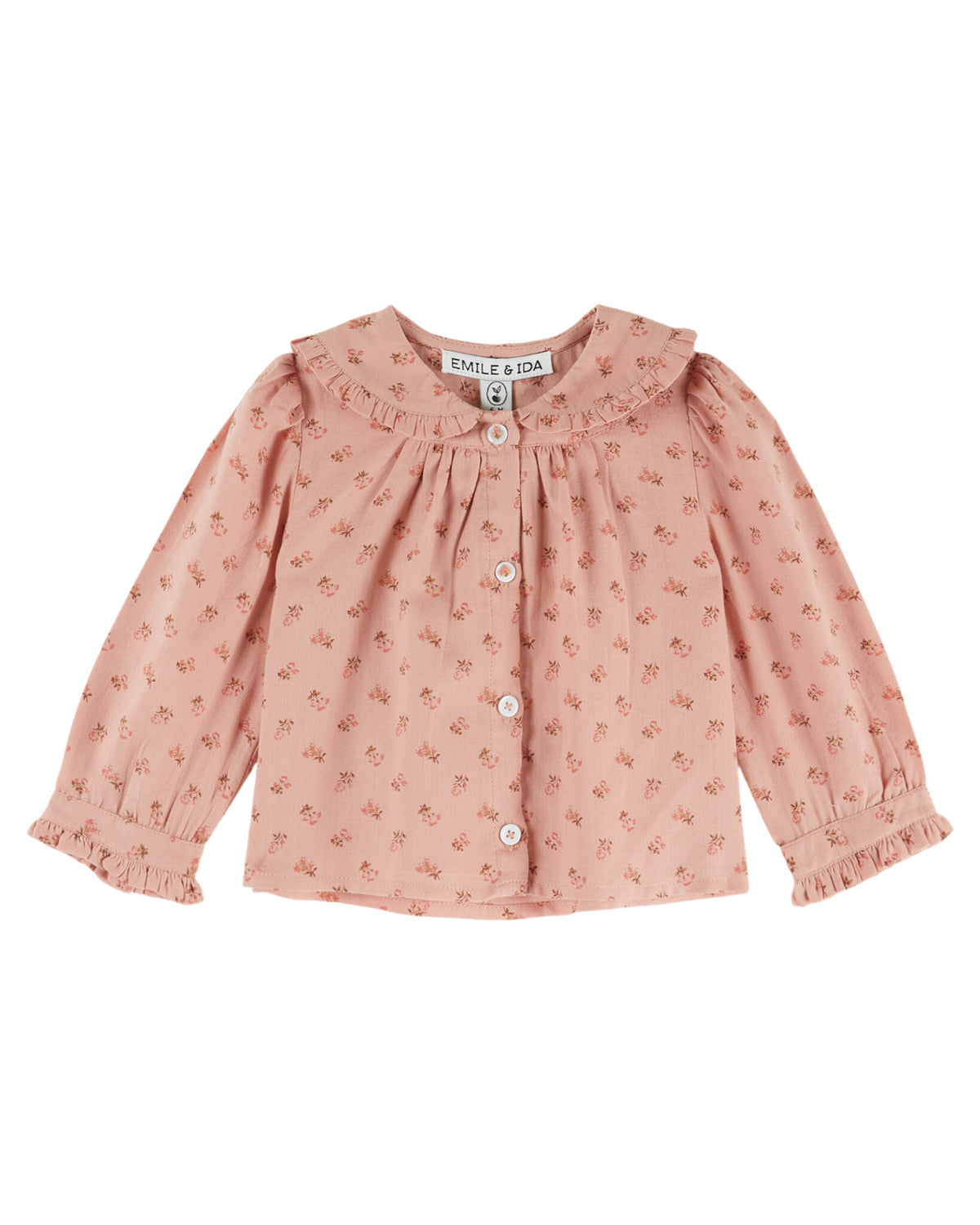 EMILE ET IDA blouse meisje Imprimée Col Rosemary (bloemenprint)