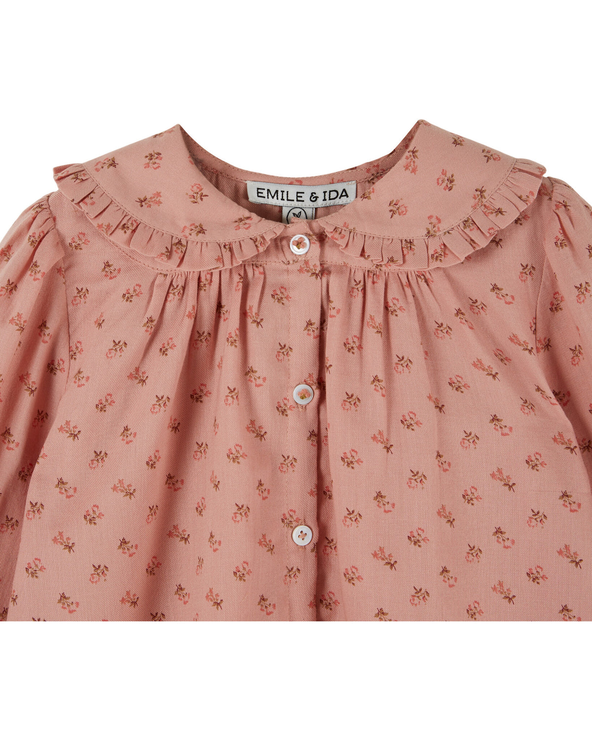 EMILE ET IDA blouse meisje Imprimée Col Rosemary (bloemenprint)