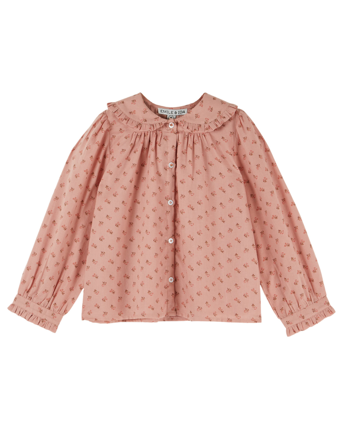 EMILE ET IDA blouse meisje Imprimée Col Rosemary (bloemenprint)