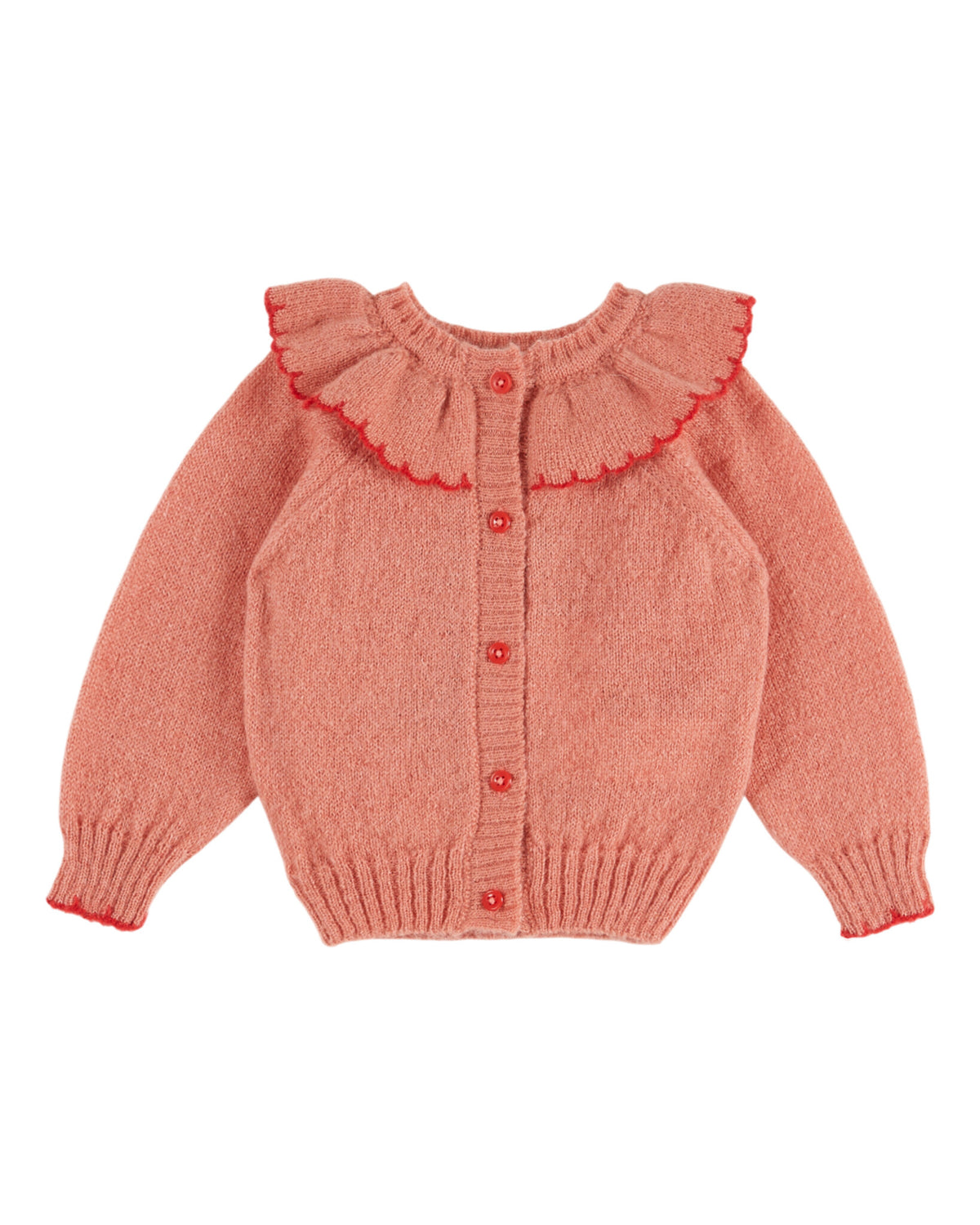 EMILE ET IDA vest meisje Jacquard Placé Blush (lichtroze)