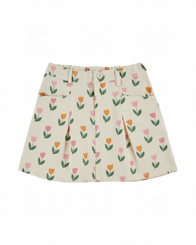 Emile et Ida | JUPE IMPRIMEE ALL OVER | Tulipe