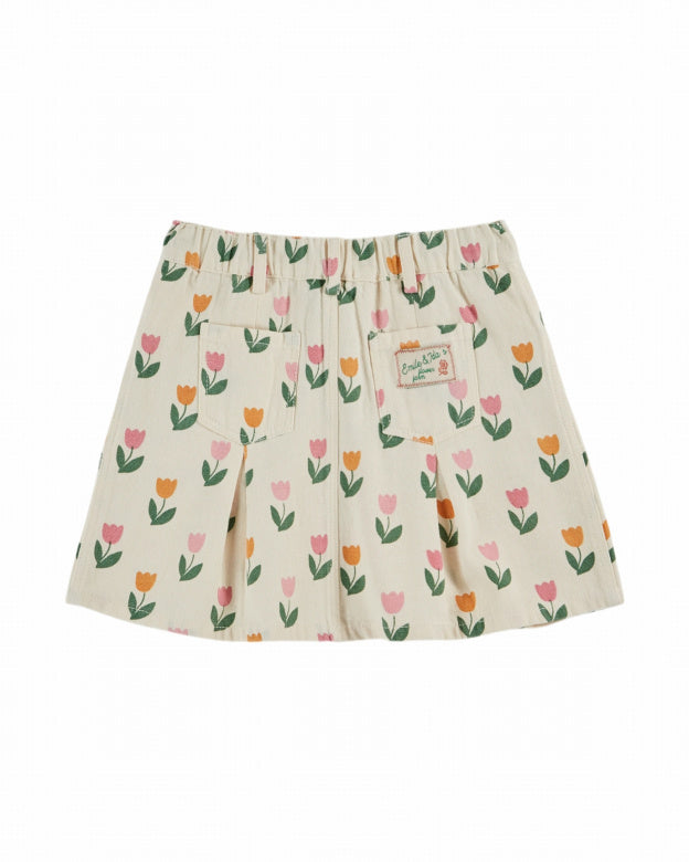 Emile et Ida | JUPE IMPRIMEE ALL OVER | Tulipe