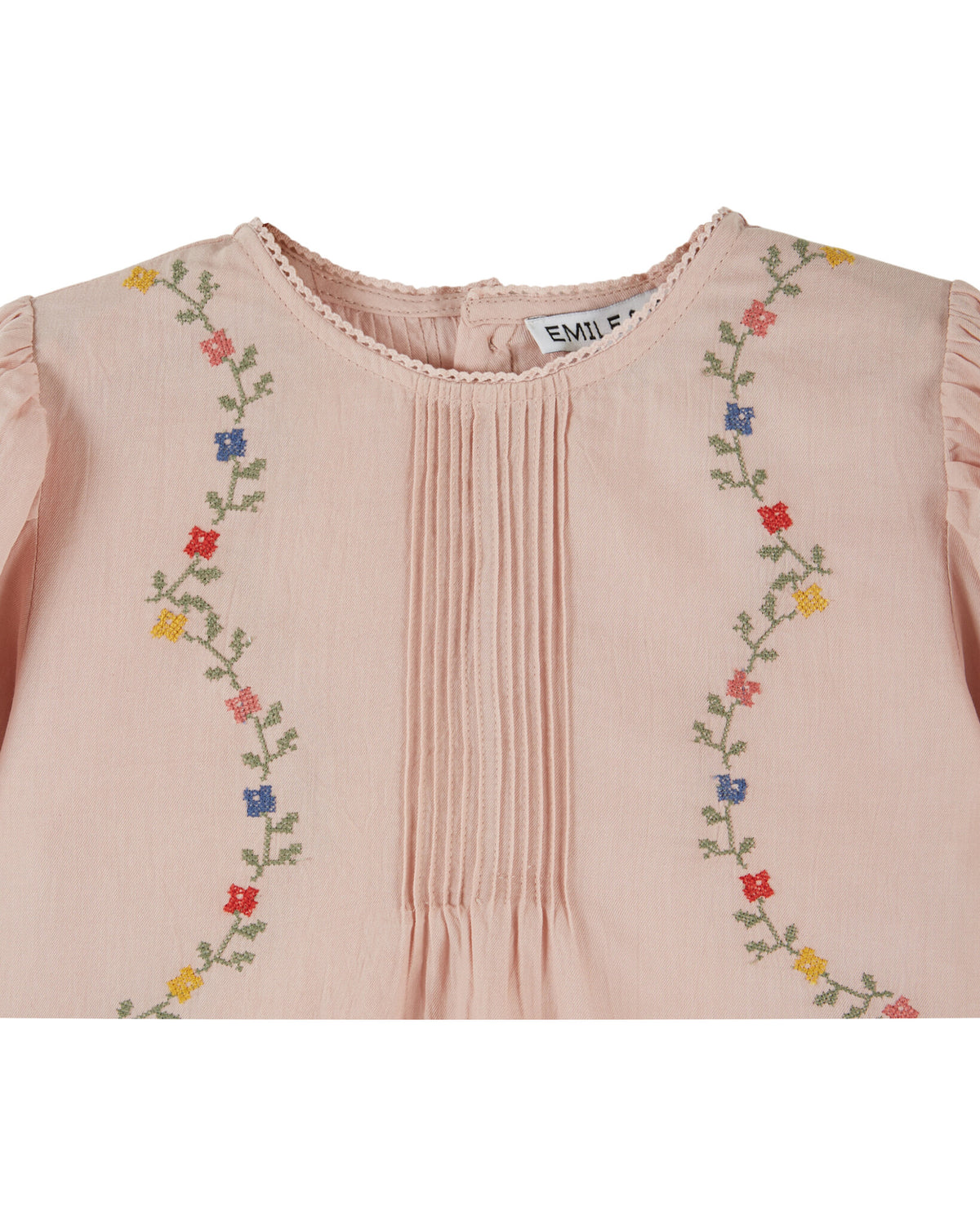 EMILE ET IDA blouse meisje Point de Croix Roseau (crème)