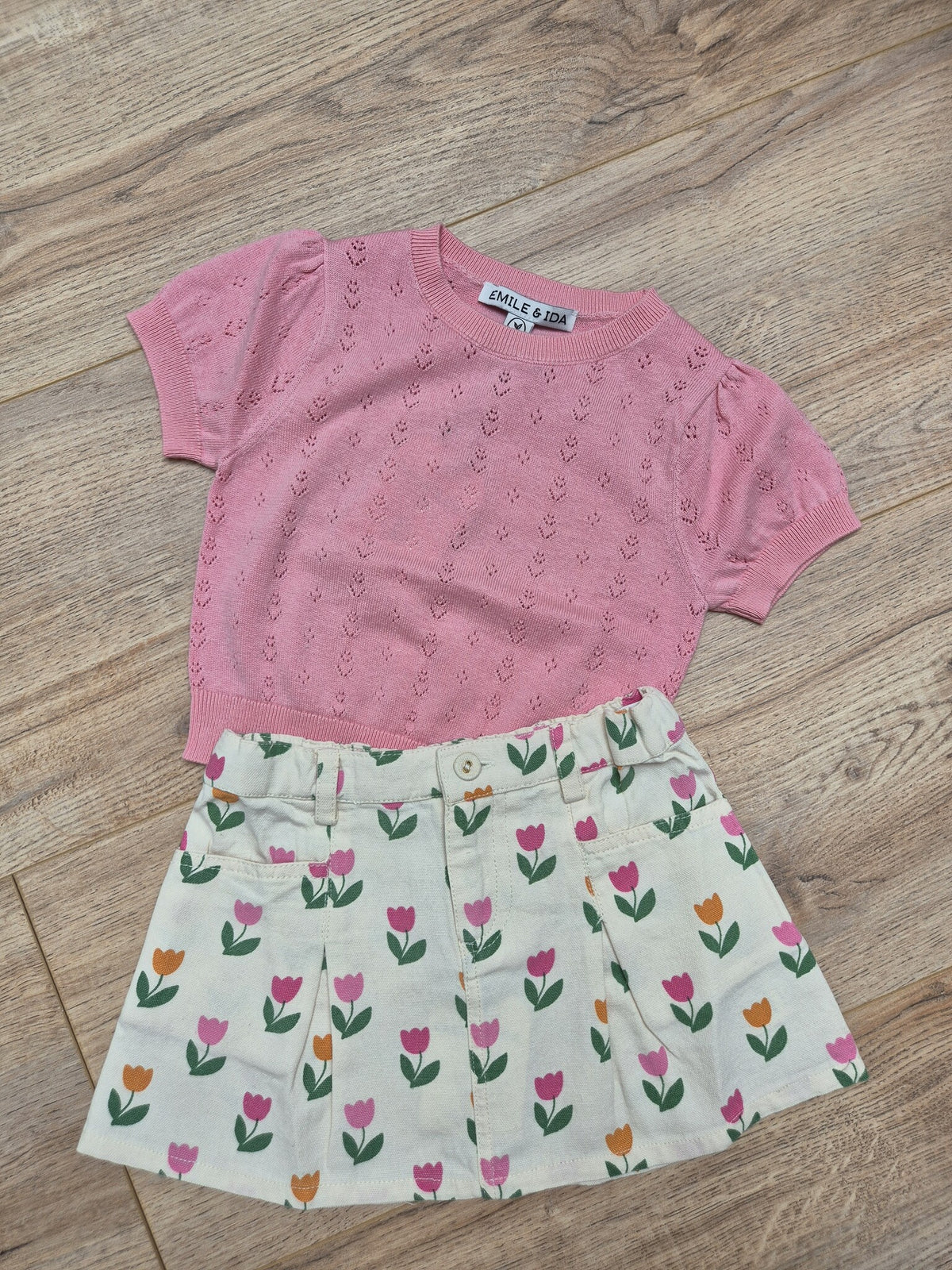 Emile et Ida | PULLOVER AJOURE MC | Macaron