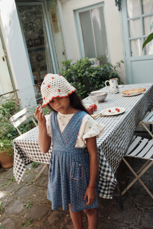 Emile et Ida |  TEE SHIRT EPONGE IMPRIME | Cerisette crème