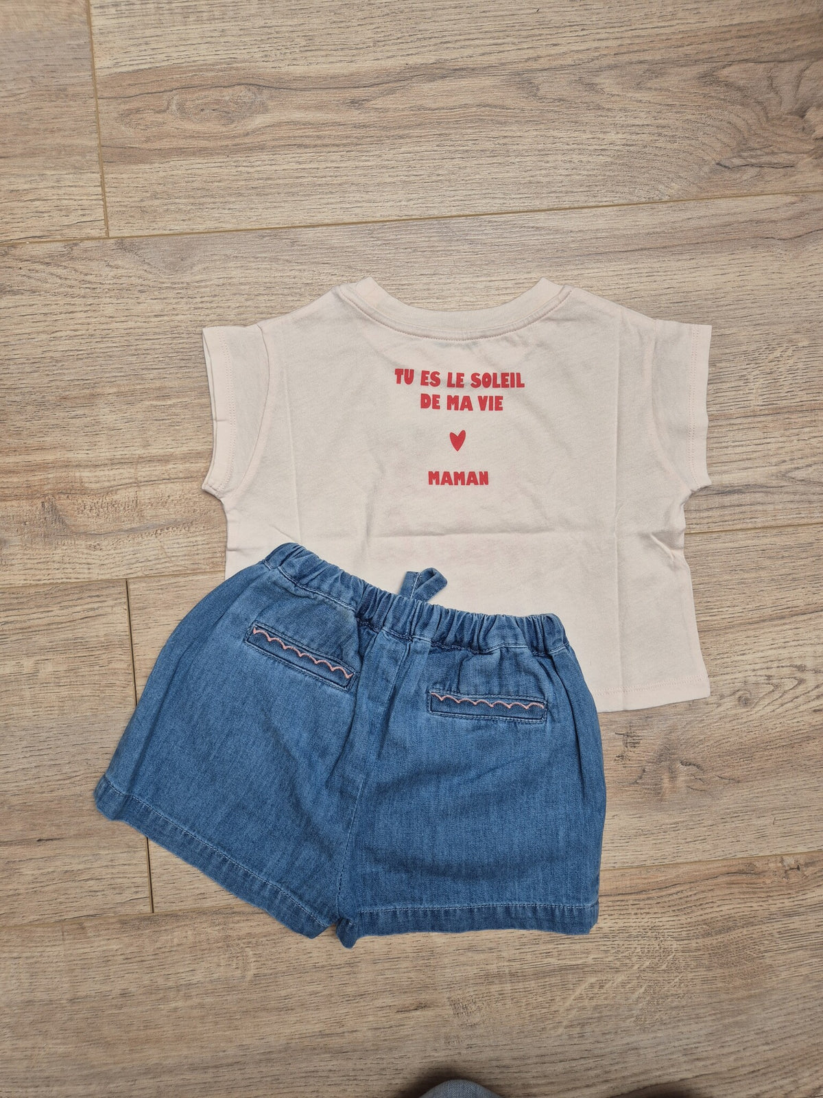 Emile et Ida | TEE SHIRT FETE DES MERES | Crème