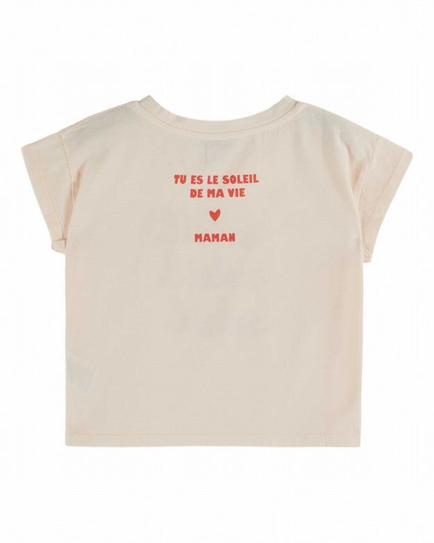 Emile et Ida | TEE SHIRT FETE DES MERES | Crème