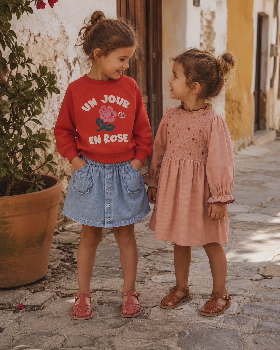 EMILE ET IDA sweater meisje Typo Graphique Mars