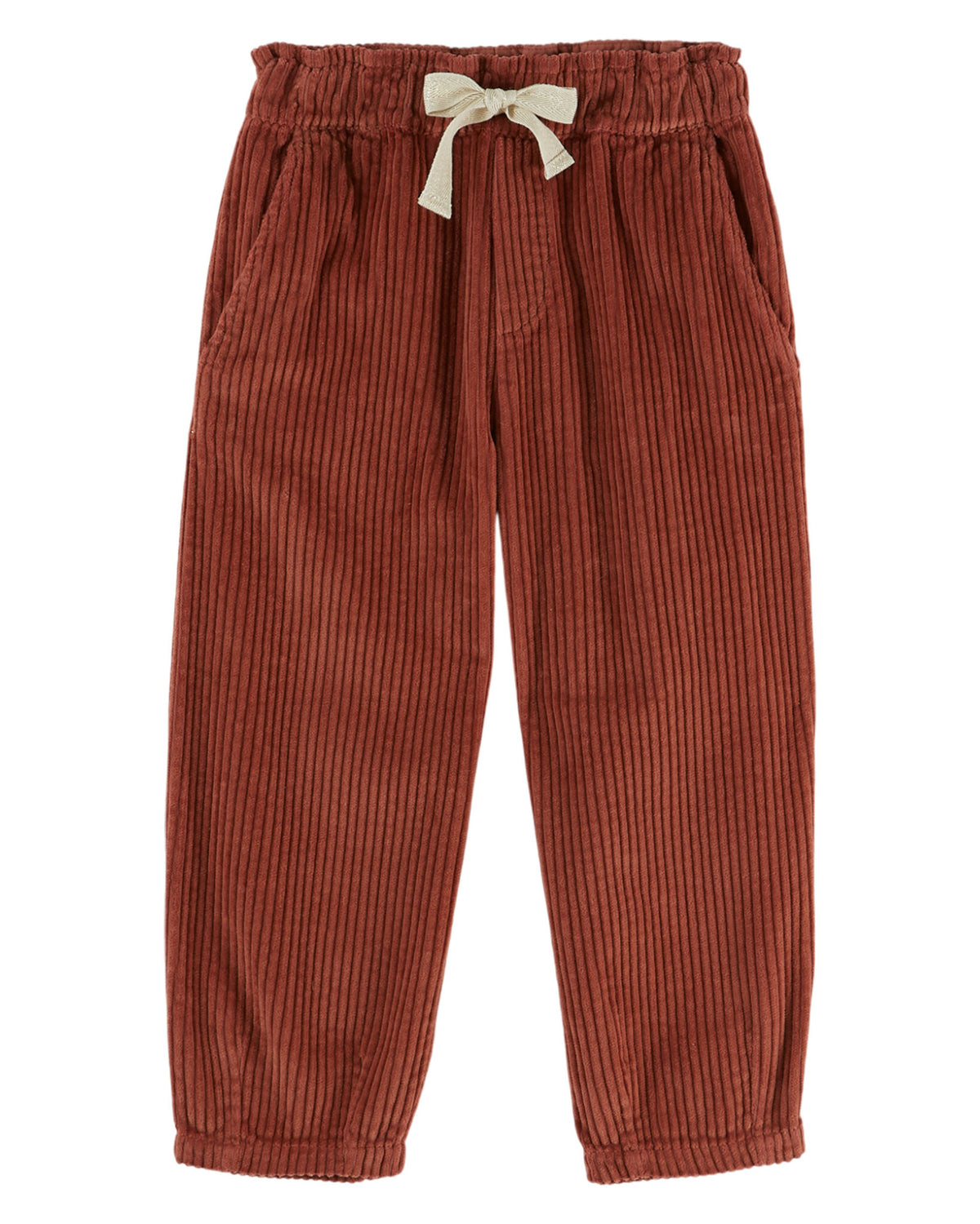EMILE ET IDA joggingbroek meisje Velours Jogger Fille Acajou (mahoniebruin)