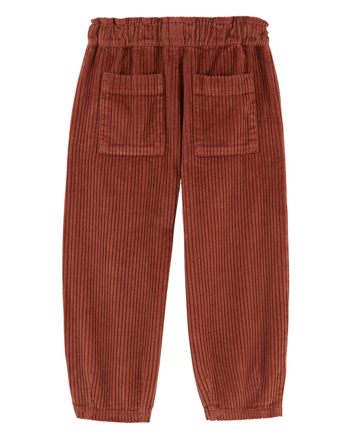 EMILE ET IDA joggingbroek meisje Velours Jogger Fille Acajou (mahoniebruin)