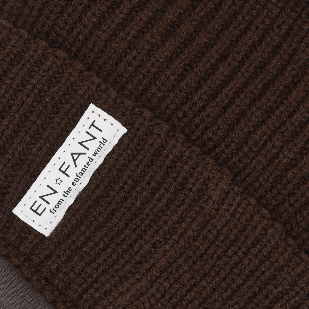 EN FANT muts kind Coffee Bean (donkerbruin)