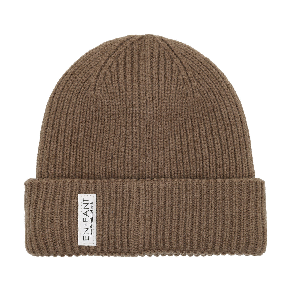EN FANT muts kind Pine Bark (bruin)