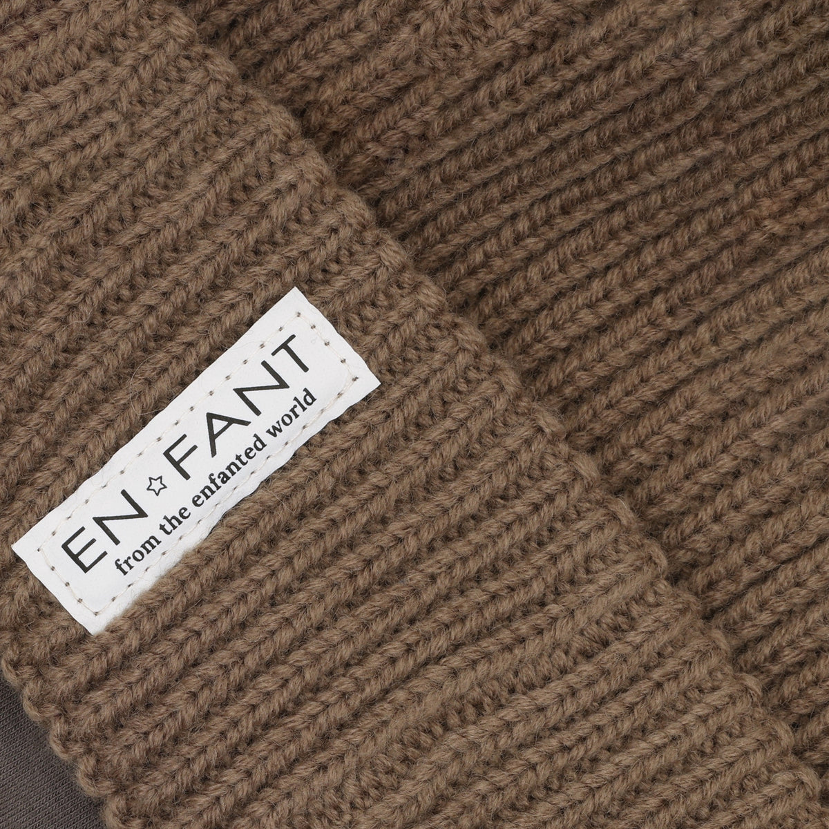 EN FANT muts kind Pine Bark (bruin)