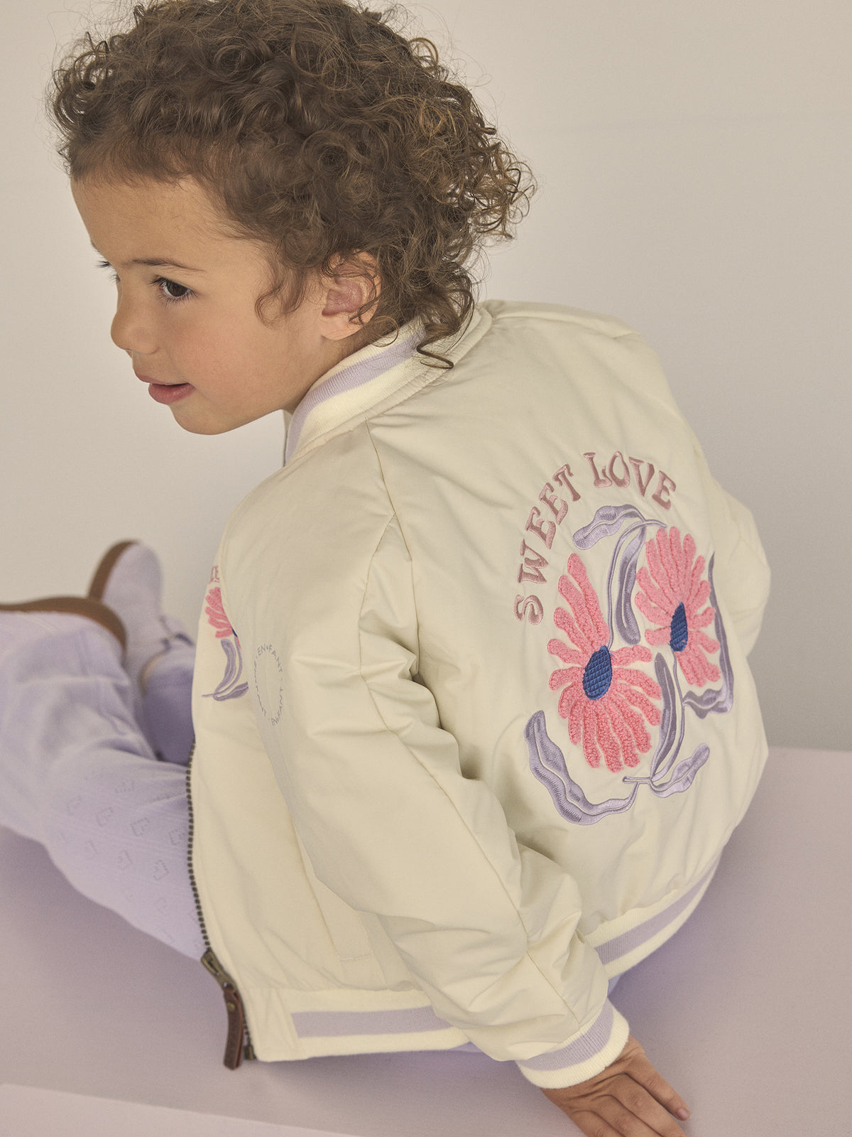 EN FANT jas kind Purple Heather bomber jack paars