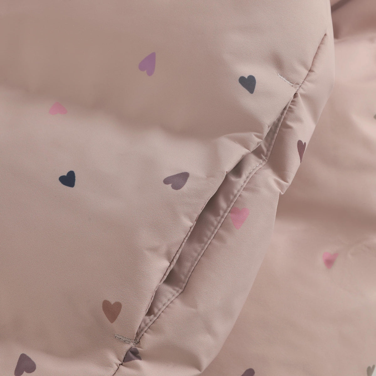 EN FANT winterjas meisje Jacket Quilt AOP Adobe Rose (oudroze)