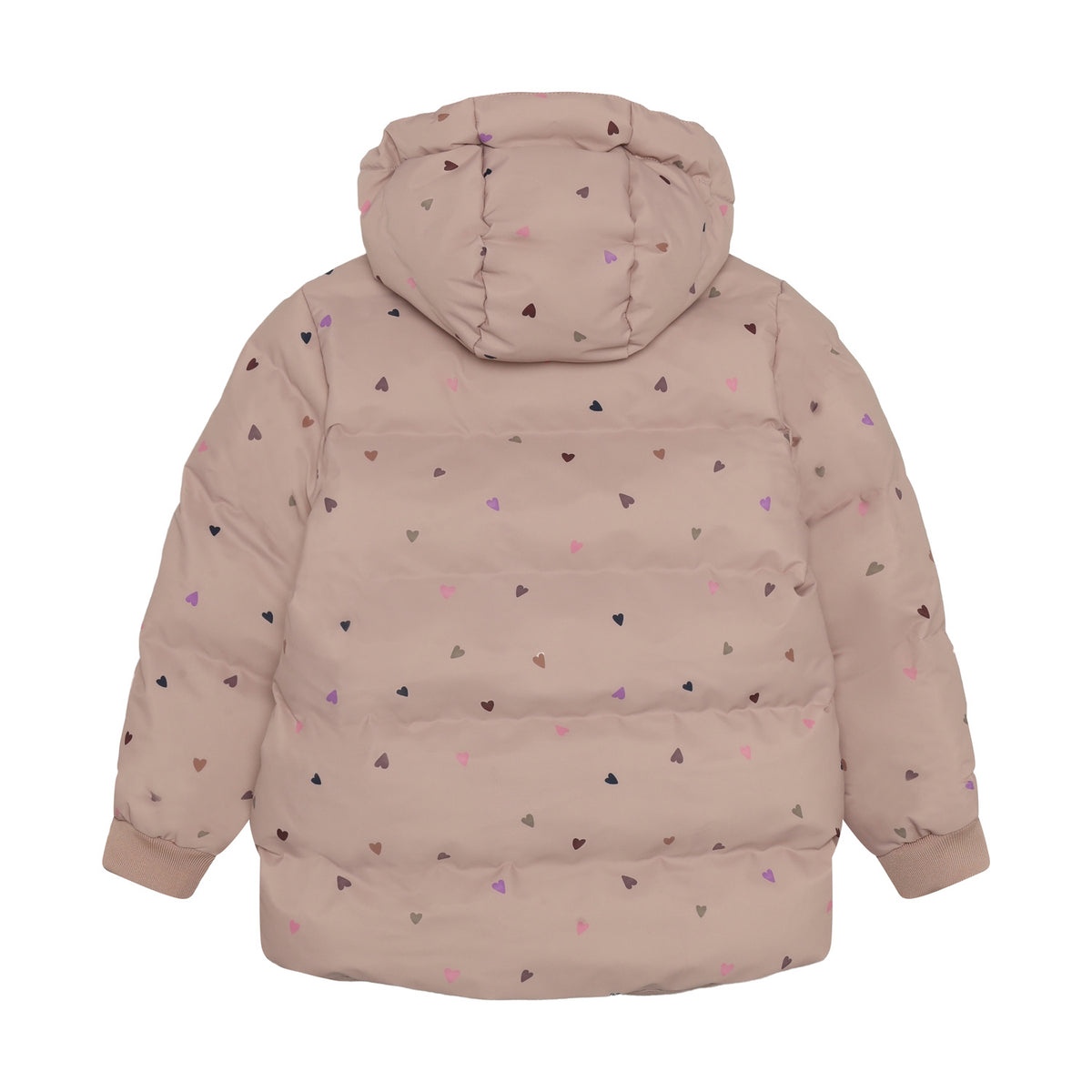 EN FANT winterjas meisje Jacket Quilt AOP Adobe Rose (oudroze)
