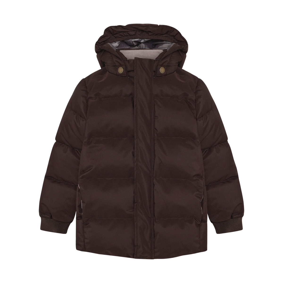 EN FANT winterjas kind Quilt AOP Coffee Bean (donkerbruin)