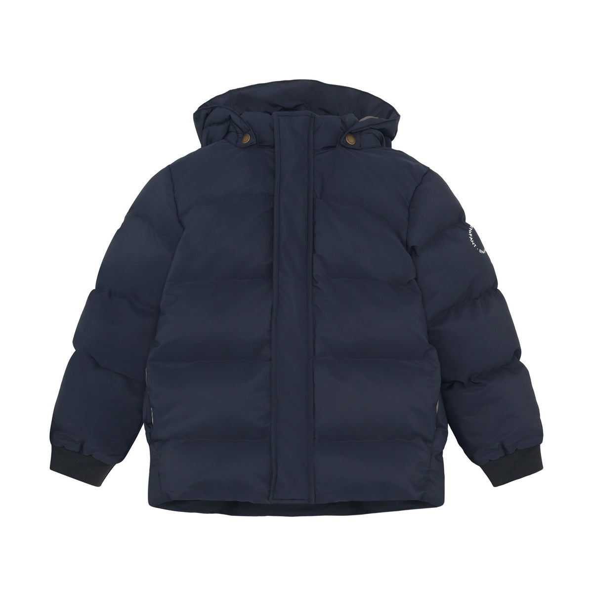 EN FANT winterjas kind Quilt AOP Parisian Night (donkerblauw)