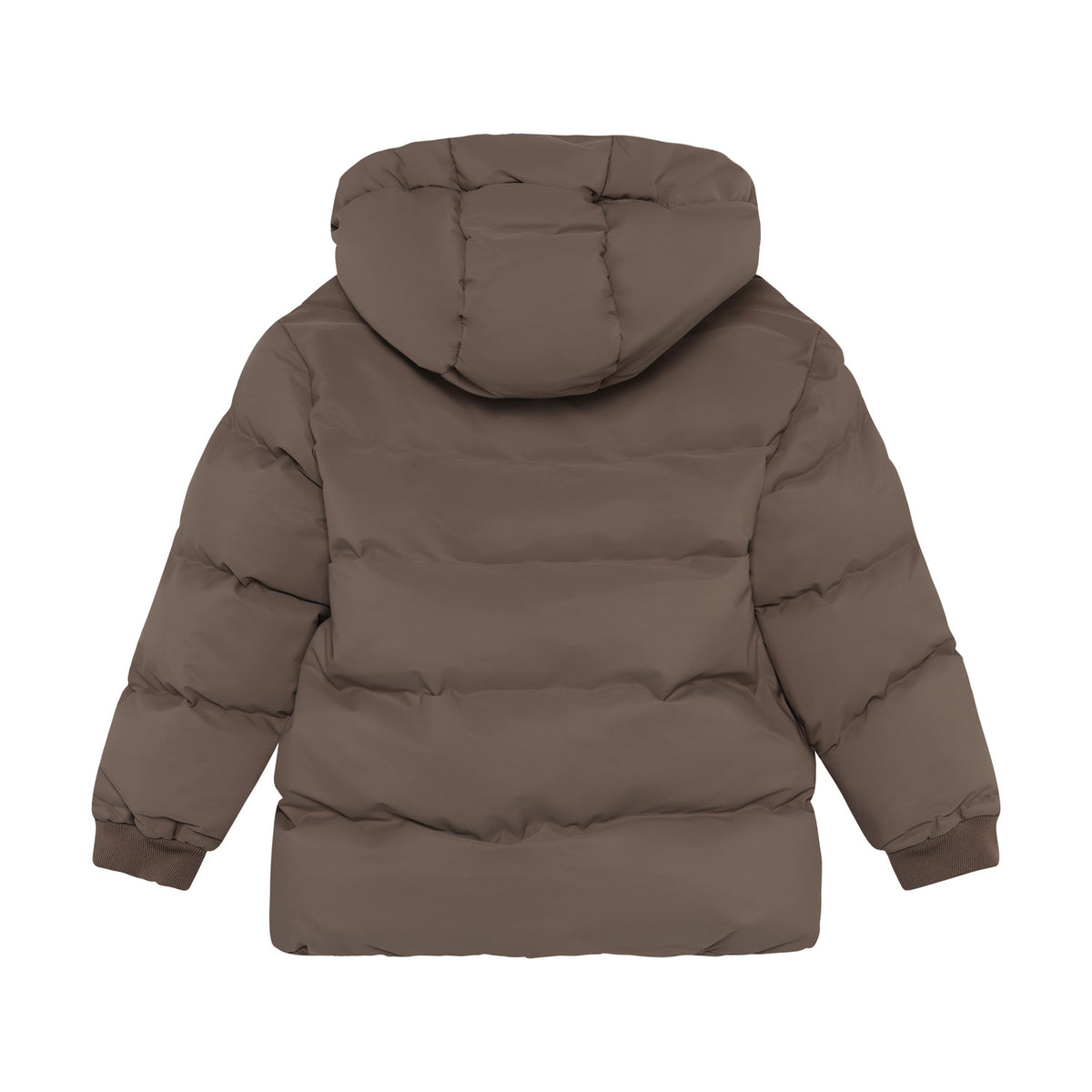 EN FANT winterjas kind Quilt AOP Pine Bark (donkerbruin)