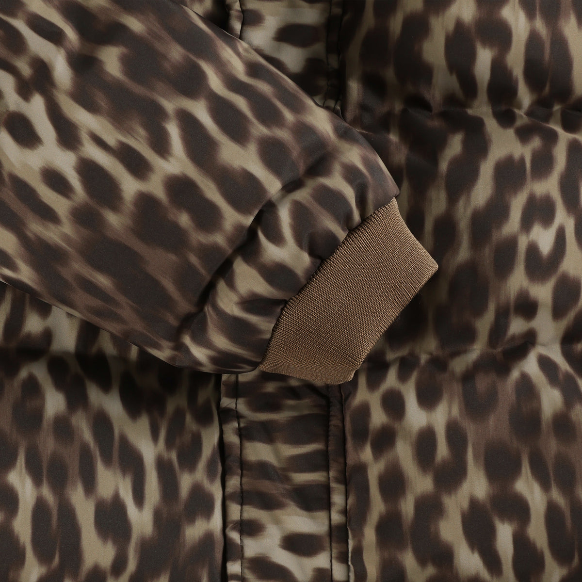 EN FANT winterjas meisje Jacket Quilt AOP Pine Bark (donkerbruin)