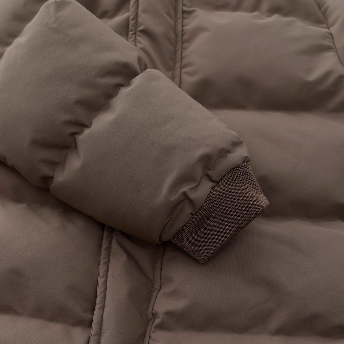 EN FANT winterjas kind Quilt AOP Pine Bark (donkerbruin)