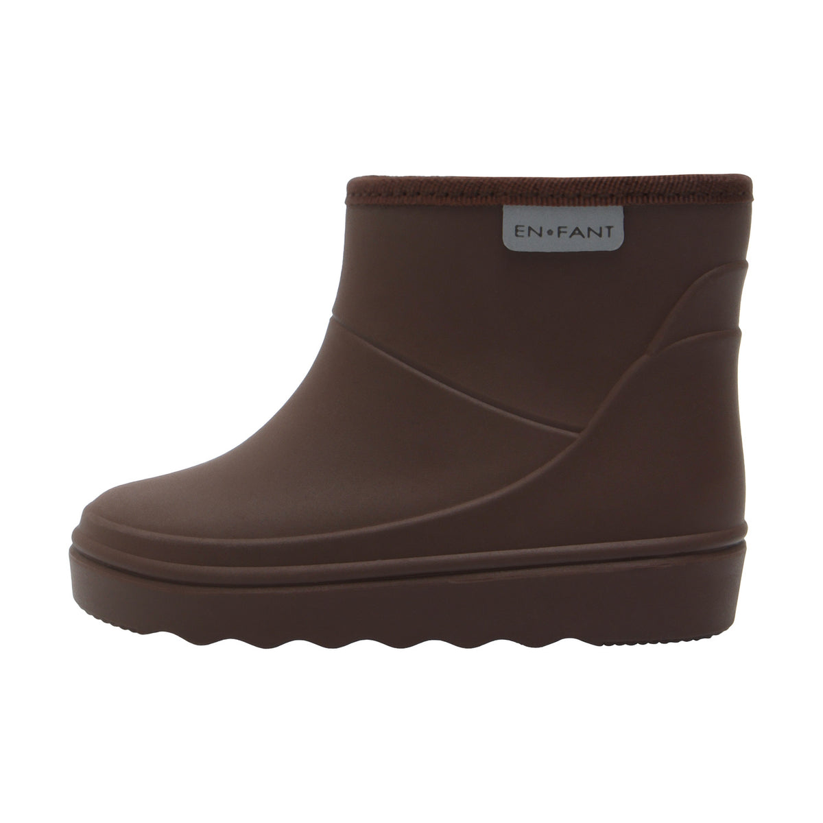 EN FANT korte thermo regenlaarzen kind gevoerde laarzen Coffee Bean (donkerbruin)