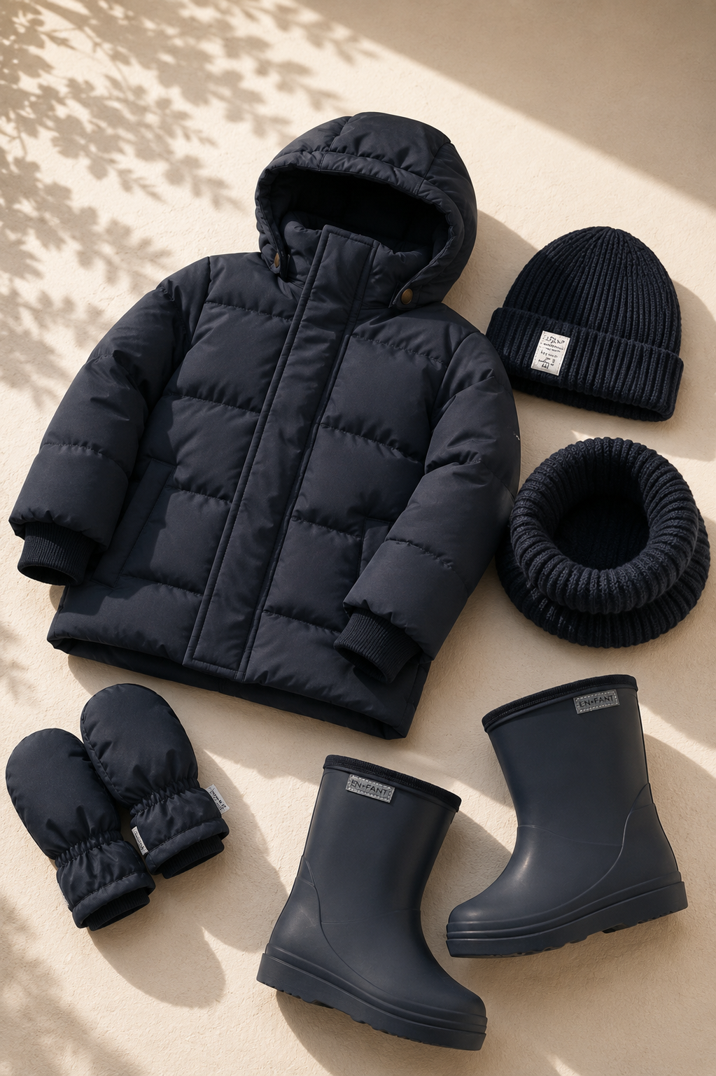 EN FANT thermo regenlaarzen kind gevoerde laarzen Blue Night (donkerblauw)