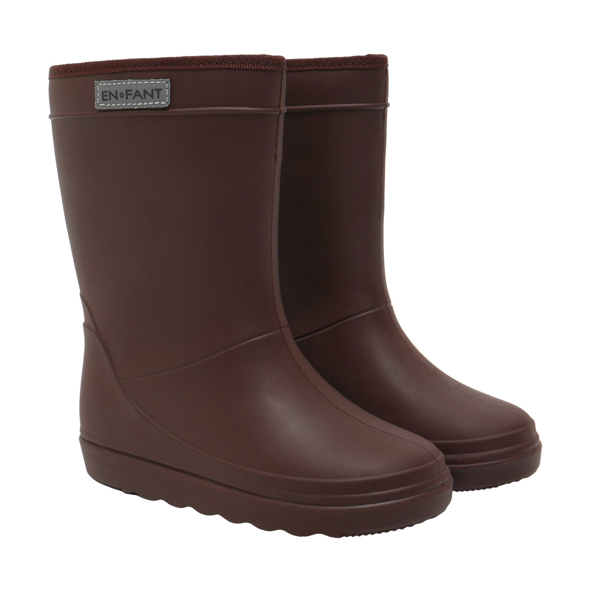 EN FANT thermo regenlaarzen kind gevoerde laarzen Coffee Bean (donkerbruin)