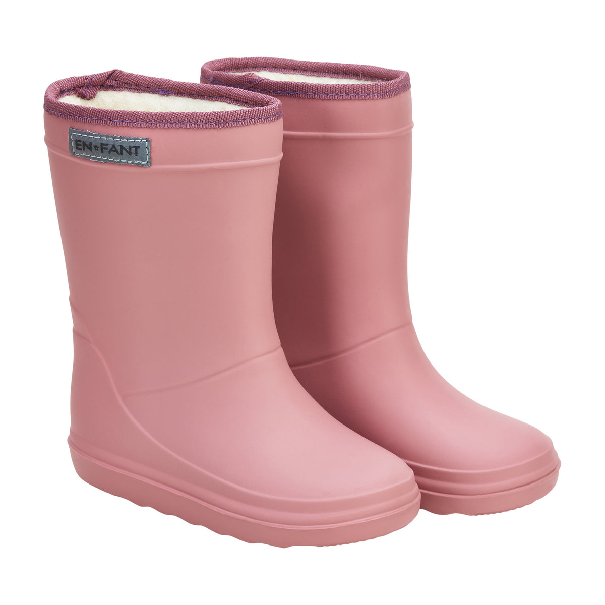 EN FANT thermo regenlaarzen kind gevoerde laarzen Old Rose (oudroze)